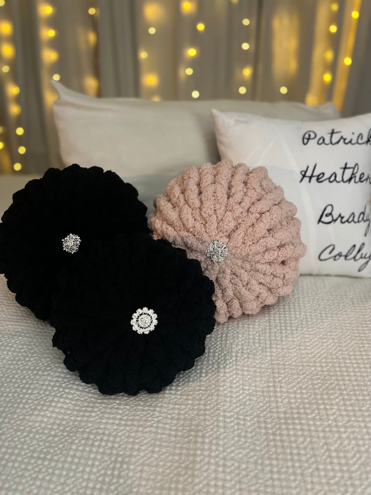 Chunky Round Knit Accent Pillow